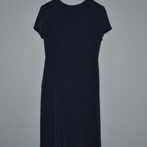 Vintage Navy Silk Laura Ashley Dress